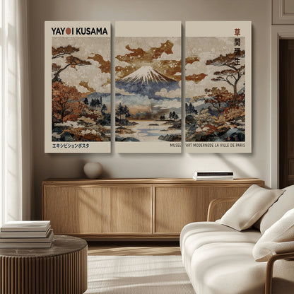 11778299-MGV-CV-36X24-Japanese Landscape Wall Art – Mount Fuji Canvas Print, Asian Inspired Nature Decor for Living Room, Bedroom, Office or Studio