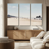 28307820-MGV-CV-36X24-Minimalist Beach Wall Art Canvas Print, Framed Coastal Serenity Art Picture Print, Soft Sand Perfect Modern Coastal Decor Artwork