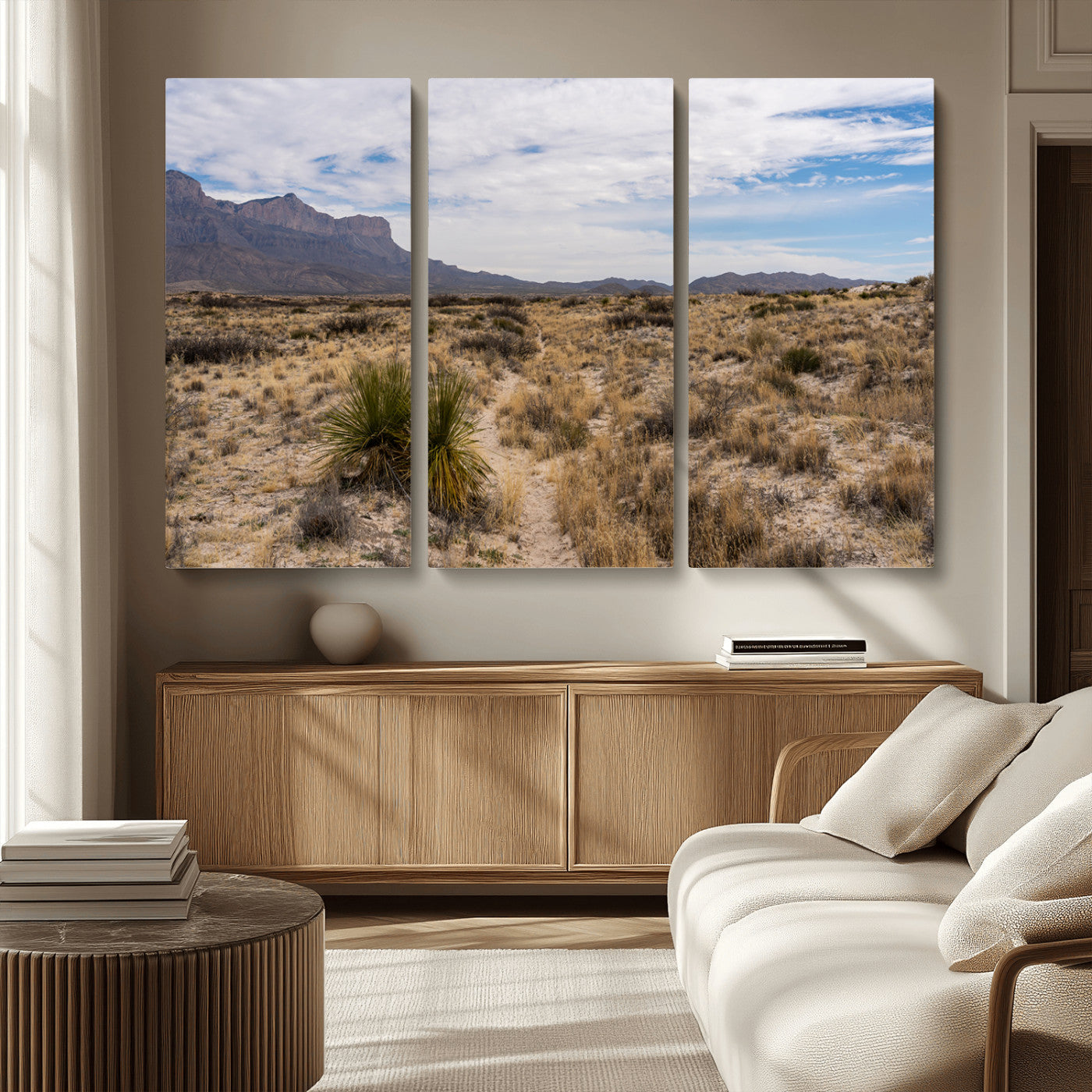 21606563-MGV-CV-36X24-Desert Mountain Wall Art – Southwest Landscape Photography Canvas Print, Rustic Nature Artwork Scenic Western Decor for Living