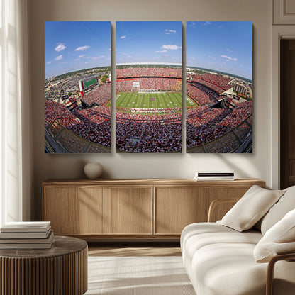 29492070-MGV-CV-36X24-Stadium Wall Art – Panoramic College Football Canvas Print, Game Day Crowd and Field Scene, Sports Photography Decor for Office,