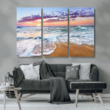 53006-MGV-CV-36X24-Ocean Beach Sunset Wall Art – Vibrant Seascape Canvas Print, Coastal Home Decor for Living Room, Bedroom, Office or Beach House