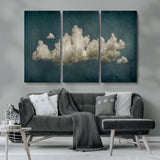 18162-MGV-CV-36X24-Ethereal Cloud Wall Art – Panoramic Sky Canvas Print, Dreamy Atmospheric Decor for Bedroom, Living Room or Office