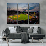 17415-MGV-CV-36X24-Philadelphia Phillies Stadium Wall Art Canvas Print, Framed Citizens Bank Park Art Picture Print, Phillies Stadium Field Perfect