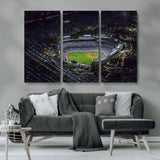 16515-MGV-CV-36X24-Dodgers Stadium Wall Art Canvas Print, Framed Baseball Stadium Art Picture Print, Dodgers Field Perfect Sport Room Decor Artwork