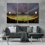 72404-MGV-CV-36X24-Michigan Wolverine Stadium Wall Art Canvas Print, Framed Michigan Stadium Art Picture Print, Football Stadium Perfect Sport Room