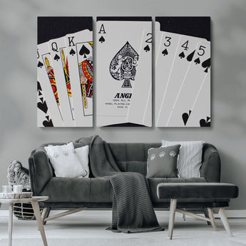 56787-MGV-CV-36X24-Playing Cards – Classic Poker Deck with Spades, Standard Size Durable Casino Quality Card Set for Magic Tricks, Blackjack, Bridge,