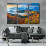 86772247-MGV-CV-36X24-Autumn Mountains Wall Art Canvas Print, Framed Fall Foliage Art Picture Print, Vibrant Hills Perfect Vibrant Nature Decor Artwork