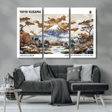 80111817-MGV-CV-36X24-Japanese Landscape Wall Art – Mount Fuji Autumn Canvas Print, Asian Inspired Nature Decor for Living Room, Bedroom, Office or