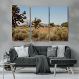16114018-MGV-CV-36X24-Joshua Tree Wall Art Canvas Print, Framed Desert Landscape Art Picture Print, Mountain Horizon Perfect Southwestern Boho Decor