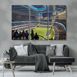 41816511-MGV-CV-36X24-Chicago Dome Stadium Wall Art – Futuristic Football Arena Canvas Print, Modern Sports Fan Decor for Man Cave, Office, Bar, or