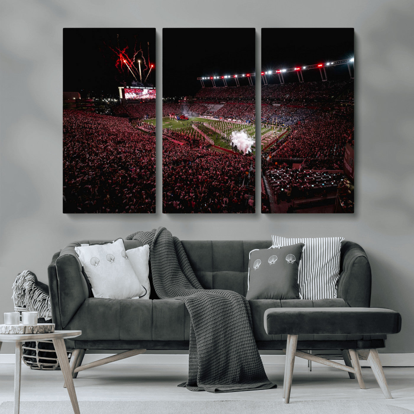 60690191-MGV-CV-36X24-William Brice Stadium Wall Art – Baseball Artwork Print for Game Room, Basement, Dorm or Office Wall Decor