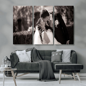 CSTM6030-MGV-CV-36X24-Custom Wedding Photo Print - Custom Wall Art Picture Print, Create Your Own Photo Canvas Print