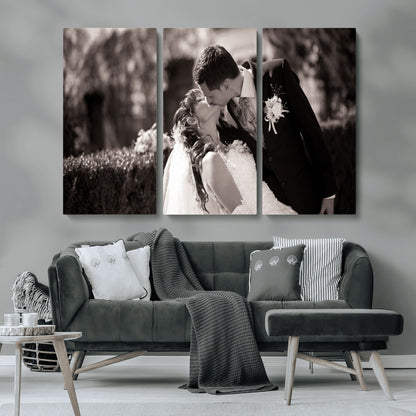 CSTM6030-MGV-CV-36X24-Custom Wedding Photo Print - Custom Wall Art Picture Print, Create Your Own Photo Canvas Print