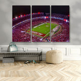 11343-MGV-CV-48X32-3P-Bryant-Denny Stadium Wall Art – Panoramic Alabama Crimson Tide Football Field Canvas Print, Game Day Decor for Office, Man Cave or