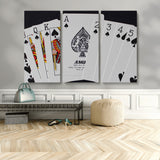 56787-MGV-CV-36X24-Playing Cards – Classic Poker Deck with Spades, Standard Size Durable Casino Quality Card Set for Magic Tricks, Blackjack, Bridge,