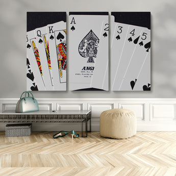 56787-MGV-CV-36X24-Playing Cards – Classic Poker Deck with Spades, Standard Size Durable Casino Quality Card Set for Magic Tricks, Blackjack, Bridge,