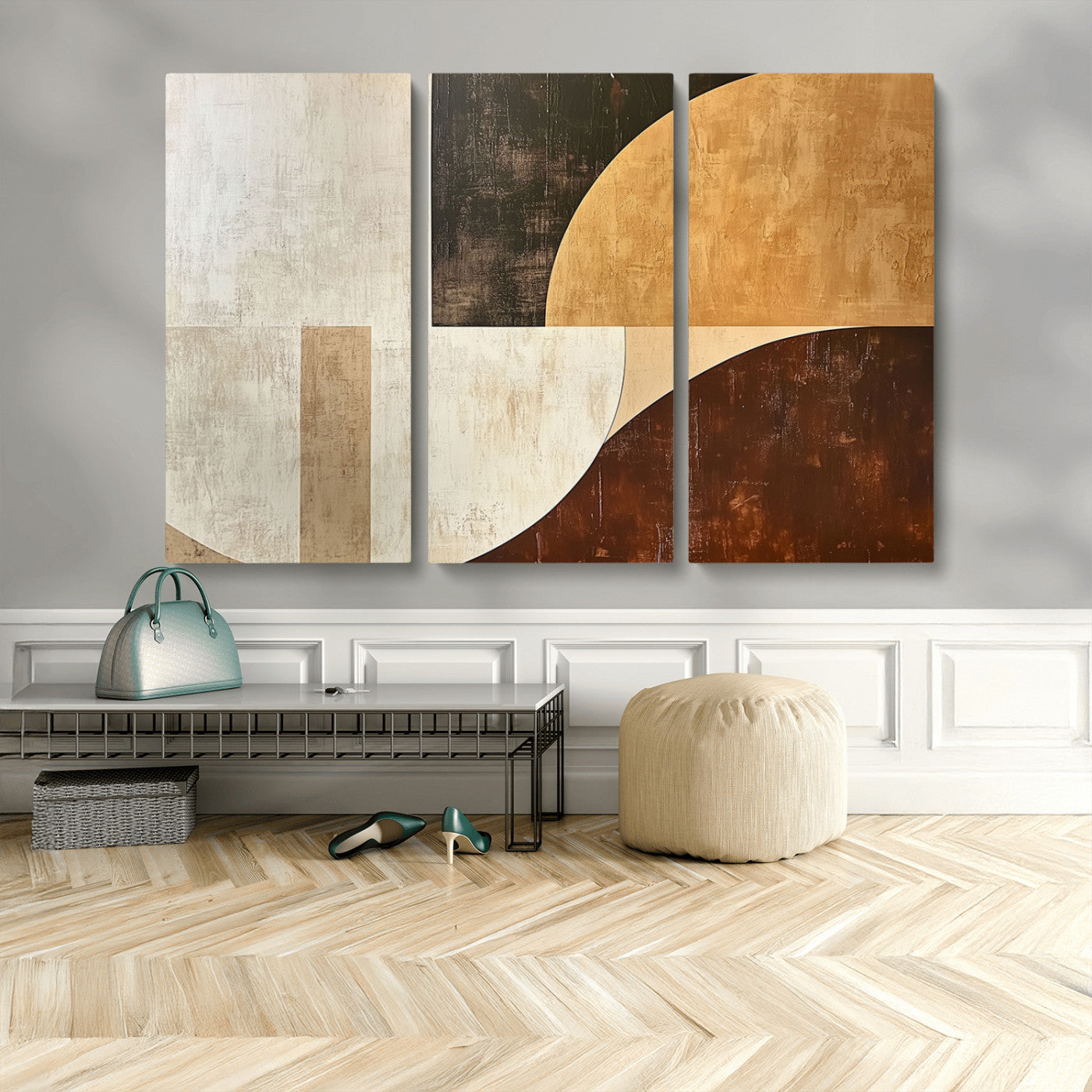 15030-MGV-CV-36X24-Wabi Sabi Wall Art Canvas Print, Framed Modern Abstract Art Picture Print, Minimalist Zen Perfect Minimalist Modern Decor Artwork