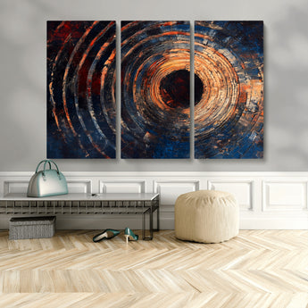 10017879-MGV-CV-36X24-Wood Tree Ring Wall Art Canvas Print, Framed Natural Wood Art Picture Print, Rustic Tree Slice Perfect Rustic Decor Artwork