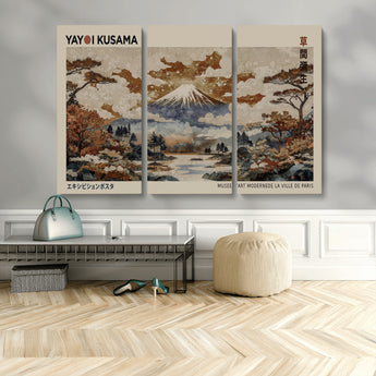 11778299-MGV-CV-36X24-Japanese Landscape Wall Art – Mount Fuji Canvas Print, Asian Inspired Nature Decor for Living Room, Bedroom, Office or Studio