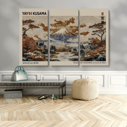 11778299-MGV-CV-36X24-Japanese Landscape Wall Art – Mount Fuji Canvas Print, Asian Inspired Nature Decor for Living Room, Bedroom, Office or Studio