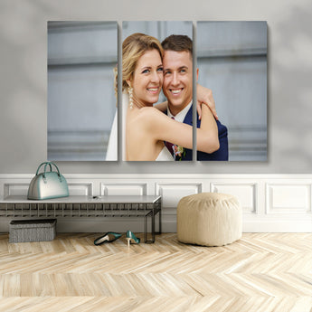 CSTM6030-MGV-CV-48X32-3P-Custom Canvas Wall Art – Personalized Photo Print for Wedding, Anniversary or Gift, Ready to Hang Canvas for Home Decor