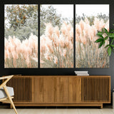 21826392-MGV-CV-36X24-Pampas Grass Wall Art Canvas Print, Framed Soft Pampas Art Picture Print, Pastel Grasses Perfect Soft Neutral Boho Decor Artwork