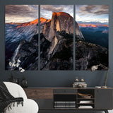31332-MGV-CV-36X24-Mountain Landscape Wall Art – Majestic Sunset Rock Formation Canvas Print, Nature Scenic Decor for Living Room, Office, Cabin or