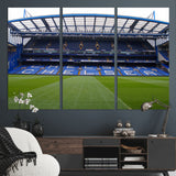 59508-MGV-CV-36X24-Chelsea Stadium Wall Art – Stamford Bridge Football Arena Canvas Print, Iconic Soccer Artwork for Living Room, Office, Game Room