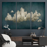 18162-MGV-CV-36X24-Ethereal Cloud Wall Art – Panoramic Sky Canvas Print, Dreamy Atmospheric Decor for Bedroom, Living Room or Office