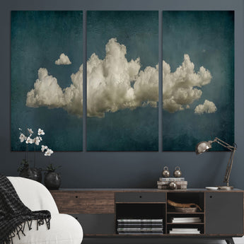 18162-MGV-CV-36X24-Ethereal Cloud Wall Art – Panoramic Sky Canvas Print, Dreamy Atmospheric Decor for Bedroom, Living Room or Office