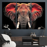 54719-MGV-CV-36X24-Elephant Wall Art – Majestic African Elephant Canvas Print, Wildlife Safari Animal Decor for Living Room, Bedroom, Office or Man