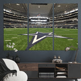 14834-MGV-CV-36X24-Dallas Att Stadium Wall Art Canvas Print, Framed Texas NFL Stadium Art Picture Print, American Football Stadium Perfect Sports
