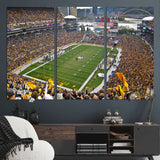 51419-MGV-CV-36X24-Heinz Field Wall Art Canvas Print, Framed Pittsburgh Stadium Field Art Picture Print, Heinz Stadium Field Perfect Sports Room
