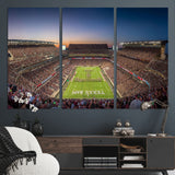 17421-MGV-CV-36X24-Kyle Field Wall Art Canvas Print, Framed Texas Stadium Art Picture Print, Kyle Field Stadium Perfect Sport Room Decor Artwork