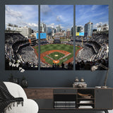 87122-MGV-CV-36X24-Petco Park Field Wall Art Canvas Print, Framed San Diego Stadium Art Picture Print, Petco Park Stadium Perfect Sport Room Decor