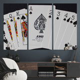 56787-MGV-CV-36X24-Playing Cards – Classic Poker Deck with Spades, Standard Size Durable Casino Quality Card Set for Magic Tricks, Blackjack, Bridge,