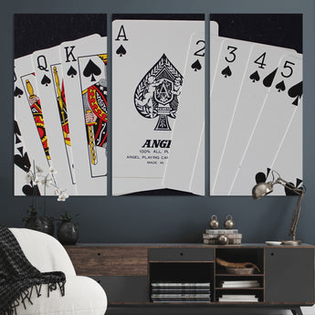 56787-MGV-CV-36X24-Playing Cards – Classic Poker Deck with Spades, Standard Size Durable Casino Quality Card Set for Magic Tricks, Blackjack, Bridge,