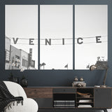 68254589-MGV-CV-36X24-Venice Sign Wall Art Canvas Print, Framed Venice Letters Art Picture Print, Los Angeles Perfect Minimalist Urban Decor Artwork