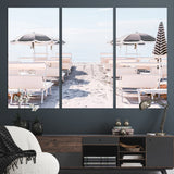 67623952-MGV-CV-36X24-Minimalist Beach Wall Art Canvas Print, Framed Pastel Sand Art Picture Print, Beach Aesthetic Perfect Coastal Minimalist Decor