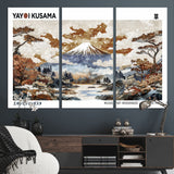 80111817-MGV-CV-36X24-Japanese Landscape Wall Art – Mount Fuji Autumn Canvas Print, Asian Inspired Nature Decor for Living Room, Bedroom, Office or