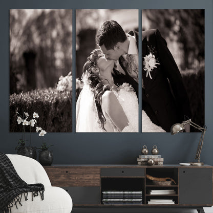 CSTM6030-MGV-CV-36X24-Custom Wedding Photo Print - Custom Wall Art Picture Print, Create Your Own Photo Canvas Print