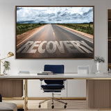 50743-MGV-CV-36X24-Healing Road Wall Art – Motivational Highway Canvas Print, Inspirational Journey Decor for Office, Gym or Living Room