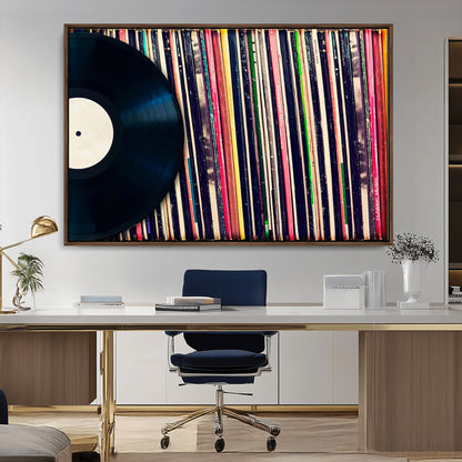 45029-MGV-CV-36X24-Misty Pine Forest Wall Art – Black and White Landscape Canvas Print, Foggy Trees Nature Photography, Modern Minimalist Decor for