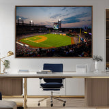 17415-MGV-CV-36X24-Philadelphia Phillies Stadium Wall Art Canvas Print, Framed Citizens Bank Park Art Picture Print, Phillies Stadium Field Perfect
