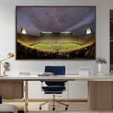 72404-MGV-CV-36X24-Michigan Wolverine Stadium Wall Art Canvas Print, Framed Michigan Stadium Art Picture Print, Football Stadium Perfect Sport Room