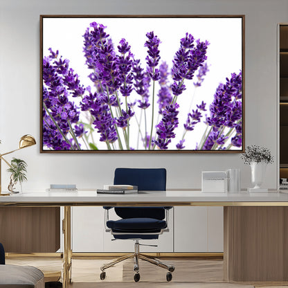 76859-MGV-CV-36X24-Lavender Flower Wall Art – Botanical Canvas Print Featuring Purple Floral Bouquet, Nature Inspired Artwork for Living Room,