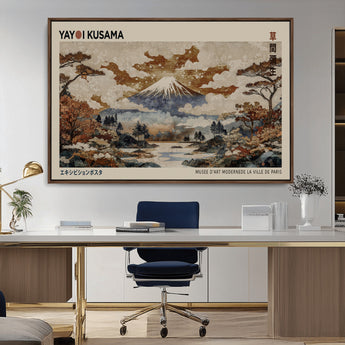 11778299-MGV-CV-36X24-Japanese Landscape Wall Art – Mount Fuji Canvas Print, Asian Inspired Nature Decor for Living Room, Bedroom, Office or Studio