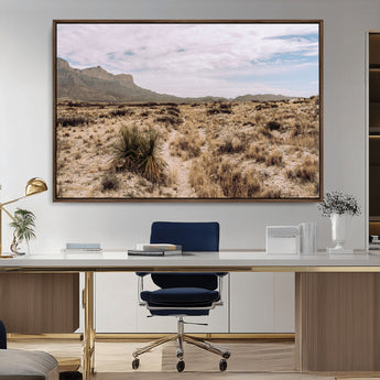 20681831-MGV-CV-36X24-Desert Landscape Wall Art – Southwestern Mountain Canvas Print, Rustic Western Nature Photography Decor for Living Room, Office,