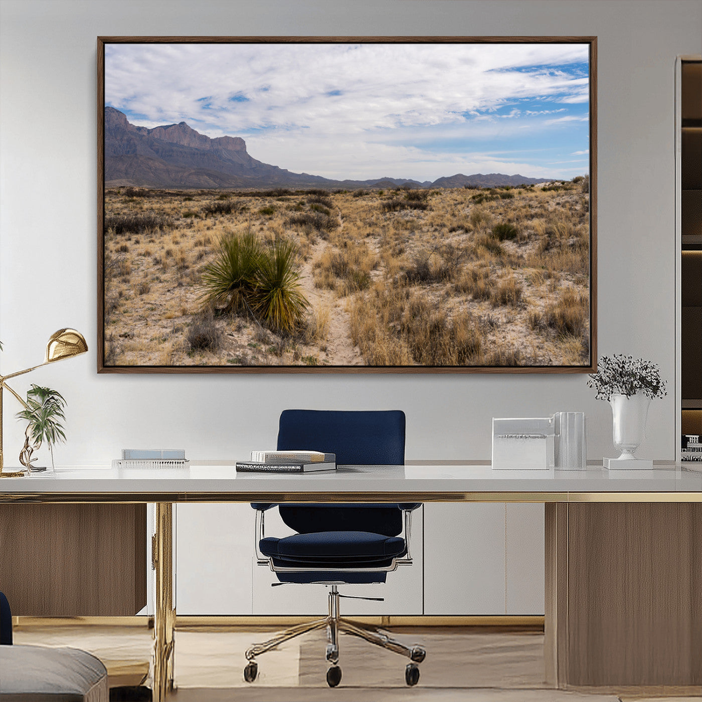 21606563-MGV-FC-36X24_Walnut-Desert Mountain Wall Art – Southwest Landscape Photography Canvas Print, Rustic Nature Artwork Scenic Western Decor for Living
