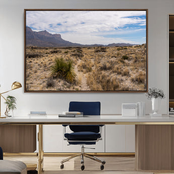 21606563-MGV-FC-36X24_Walnut-Desert Mountain Wall Art – Southwest Landscape Photography Canvas Print, Rustic Nature Artwork Scenic Western Decor for Living